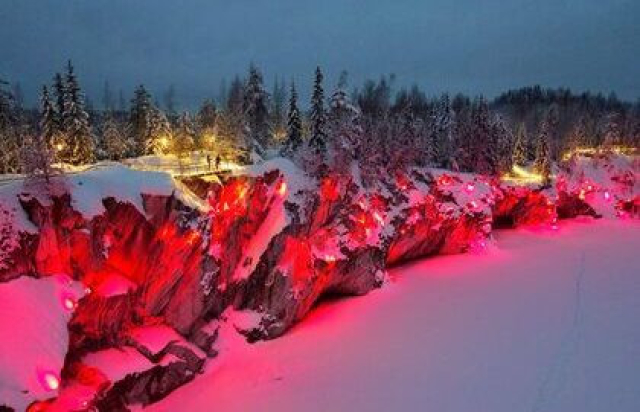 В Карелию на ретропоезде: Водопады и Рускеала -